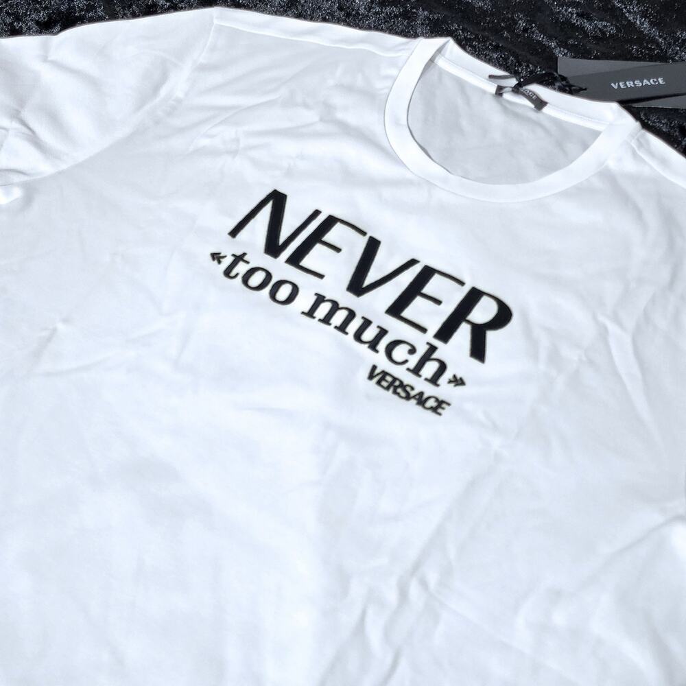 Versace Never Too Much T-Shirt White | Size 42 | MSRP $565 - Picture 2 of 7
